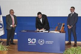 Toma de posesión de Sergio Fortes Rodríguez como profesor titular del Área de Teoría de la Señal y Comunicaciones de la Universidad de Málaga. Toma de posesión de nuevos catedráticos y profesores titulares de la Universidad de Málaga. Paraninfo. Noviembre de 2023
