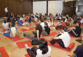 Taller de Pilates. 2º Congreso Internacional de Actividad Físico-Deportiva para Mayores de la Universidad de Málaga. Palacio de Ferias y Congresos de Málaga. Marzo de 2007