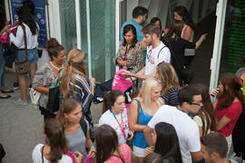 Recepción a la fiesta de bienvenida a los alumnos de intercambio internacional de la Universidad de Málaga. Jardín botánico. Octubre de 2016
