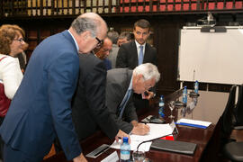 Firma de la Declaración de Granada. Facultad de Derecho de la Universidad de Granada. Mayo de 2018