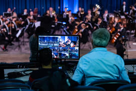 Concierto de Bandas Sonoras de la 30 edición de Fancine de la Universidad de Málaga. Auditorio de la Escuela Técnica de Ingeniería de Telecomunicaciones e Informática. Noviembre de 2020