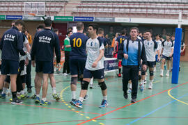 Partido UCAM - Universidad de Almería. Campeonato de España Universitario de Voleibol. Complejo Polideportivo Universitario. Abril de 2018