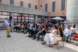 Antonio María Lara presenta "Dialogando" con Clara Jiménez. Facultad de Ciencias de la Comunicación. Mayo de 2019