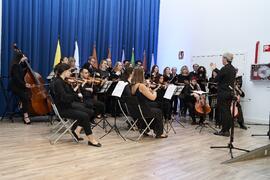 Interpretación del Coro Universidad de Málaga y la orquesta Málaga Camerata. Solemne Acto de Apertura del Curso Académico 2022/2023 de las Universidades Andaluzas. Escuela Técnica Superior de Ingeniería Informática y Telecomunicaciones. Septiembre de 2022