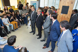 Visita del ministro Pedro Duque al edificio The Green Ray. Campus de Teatinos. Junio de 2018