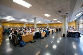 Sala de estudio. Biblioteca General. Campus de Teatinos. Enero de 2018