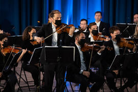 Concierto de Bandas Sonoras de la 30 edición de Fancine de la Universidad de Málaga. Auditorio de la Escuela Técnica de Ingeniería de Telecomunicaciones e Informática. Noviembre de 2020