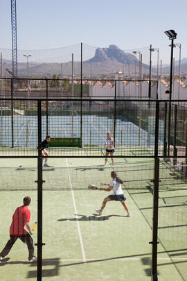 Partido de pádel. Fases Finales de los Campeonatos de España Universitarios. Antequera. Abril de 2012