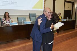 Reconocimiento a personal jubilado. Celebración del 50 Aniversario de la Facultad de Medicina de la Universidad de Málaga. Facultad de Medicina. Octubre de 2022