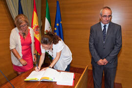 Toma de posesión del personal docente e investigador de la Universidad de Málaga. Rectorado. Octubre de 2011