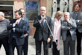 Inauguración de la plazuela "Jesús Castellanos" en el centro histórico de Málaga. Marzo de 2013