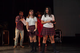 Ensayos para la Gala Inaugural de la XXIV edición de Fancine de la Universidad de Málaga. Teatro Cervantes. Noviembre de 2014