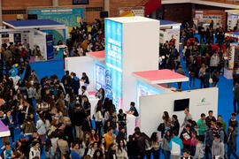 Jornadas de Puertas Abiertas de la Universidad de Málaga. Complejo Polideportivo Universitario. Abril de 2014