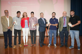 Entrega del Trofeo Rectora. Gala del Deporte Universitario. Escuela Técnica Superior de Ingeniería de Telecomunicaciones. Junio de 2015
