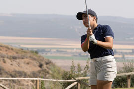 Jugadora de la Universidad de Málaga. Campeonato Europeo de Golf Universitario. Antequera. Junio de 2019