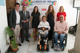 Photocall en la clausura de los Cursos de Verano de la Universidad de Málaga. Vélez Málaga. Julio de 2018