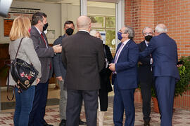 Momentos previos a la visita de la Ministra de Economía Nadia Calviño a la Universidad de Málaga. Facultad de Ciencias Económicas y Empresariales. Enero de 2022