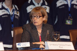 Teresa Prieto. Acto de Clausura del 3º Congreso Internacional de Actividad Físico-Deportiva para Mayores de la Universidad de Málaga. Palacio de Ferias y Congresos de Málaga. Marzo de 2009