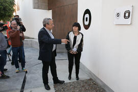 Inauguración de la sala de exposiciones "Espacio Cero" en el Contenedor Cultural. Campus de Teatinos. Abril de 2019
