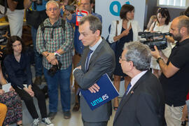 Visita del ministro Pedro Duque al edificio The Green Ray. Campus de Teatinos. Junio de 2018
