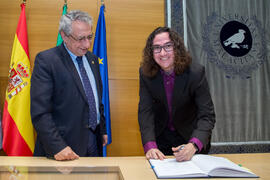 Toma de Posesión de Ismael Navas Delgado como nuevo profesor titular del Departamento de Lenguajes y Ciencias de la Computación de la Universidad de Málaga. Edificio del Rectorado. Febrero de 2018