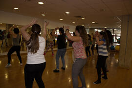 Actividad deportiva. Jornadas de Puertas Abiertas de la Universidad de Málaga. Complejo Polideportivo Universitario. Abril de 2015