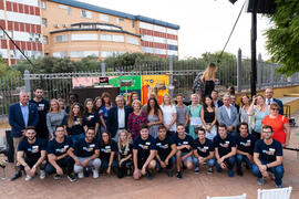 Autoridades y voluntarios. Welcome to UMA. Bienvenida a los alumnos de intercambio internacional de la Universidad de Málaga. Jardín botánico. Octubre de 2019