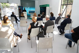 Inauguración de la exposición itinerante sobre el plan "Vive tu ciudad". Escuela Técnica Superior de Arquitectura de la Universidad de Málaga. Octubre de 2021