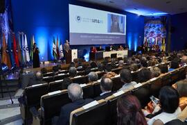 Intervención de Ramón Herrera de las Heras. Apertura del Curso Académico 2024/2025 de la Universidad de Málaga. Paraninfo. Septiembre de 2024