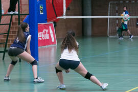 Partido femenino Universidad de Málaga - Universidad de A Coruña. Campeonato de España Universitario de Voleibol. Complejo Polideportivo Universitario. Abril de 2018