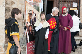 Momentos previos al estreno del documental "Kristina, princesa de Noruega". Covarrubias, Burgos. Octubre de 2015