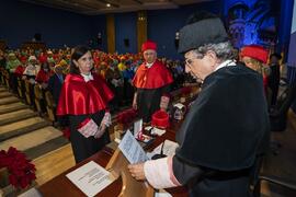 Investidura de Emilia Casas Baamonde como Doctora "Honoris Causa" por la Facultad de Derecho de la Universidad de Málaga. Paraninfo. Noviembre de 2022