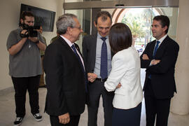Visita del ministro de Ciencia, Innovación y Universidades, Pedro Duque. Edificio del Rectorado. Junio de 2018