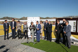 Intervención de José Luis Ruiz Espejo. Colocación de la primera piedra de la nueva Facultad de Psicología. Campus de Teatinos. Noviembre de 2017
