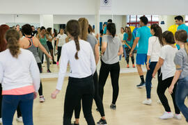 Actividad deportiva. Jornadas de Puertas Abiertas de la Universidad de Málaga. Complejo Polideportivo Universitario. Marzo de 2017