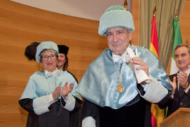 Investidura como Doctor "Honoris Causa" de D. Antonio Bonet Correa por la Universidad de Málaga. Rectorado. Febrero de 2014