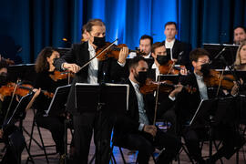 Concierto de Bandas Sonoras de la 30 edición de Fancine de la Universidad de Málaga. Auditorio de la Escuela Técnica de Ingeniería de Telecomunicaciones e Informática. Noviembre de 2020