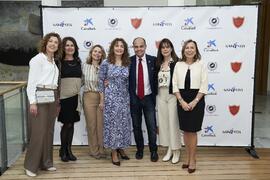 Foto de grupo. I Premios del Aula de Economía y Deporte de la Universidad de Málaga. Edificio del Rectorado. Febrero de 2024