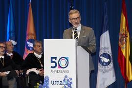 Miguel Porras Fernández. Solemne Acto de Apertura del Curso Académico 2022/2023 de las Universidades Andaluzas. Escuela Técnica Superior de Ingeniería Informática y Telecomunicaciones. Septiembre de 2022