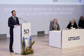 Discurso de Juan Manuel Moreno Bonilla. Solemne Acto de Apertura del Curso Académico 2022/2023 de las Universidades Andaluzas. Escuela Técnica Superior de Ingeniería Informática y Telecomunicaciones. Septiembre de 2022