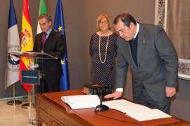Toma de posesión del equipo de gobierno de la Universidad de Málaga. Rectorado. Enero de 2012