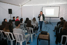 Ponencia de Josefa García Maestanza en las Jornadas de Puertas Abiertas de la Universidad de Málaga. Complejo Polideportivo Universitario. Marzo de 2017