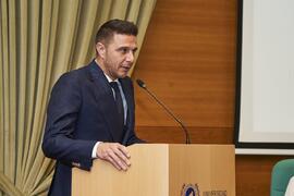 Joaquín Sánchez. I Premios del Aula de Economía y Deporte de la Universidad de Málaga. Edificio del Rectorado. Febrero de 2024