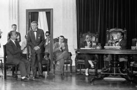 Málaga. Imposición de condecoración a Francisco Bejarano Robles. Agosto de 1963