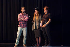 Ensayos para la Gala Inaugural de la XXIV edición de Fancine de la Universidad de Málaga. Teatro Cervantes. Noviembre de 2014