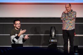 Ensayo de la gala de inauguración de la 31ª edición de Fancine de la Universidad de Málaga. Cine Albéniz. Noviembre de 2021