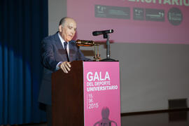Pedro Montiel Gámez. Gala del Deporte Universitario. Escuela Técnica Superior de Ingeniería de Telecomunicaciones. Junio de 2015