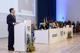 Discurso de Juan Manuel Moreno Bonilla. Solemne Acto de Apertura del Curso Académico 2022/2023 de las Universidades Andaluzas. Escuela Técnica Superior de Ingeniería Informática y Telecomunicaciones. Septiembre de 2022