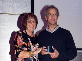 Cena de gala con motivo al homenaje para los jubilados y personal que cumple 25 años de servicio en la Universidad de Málaga. Hotel Barceló. Febrero de 2009