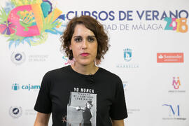 Laura Baena. Curso "Influencers, camino al éxito". Cursos de verano 2018 de la Universidad de Málaga. Marbella. Julio de 2018
